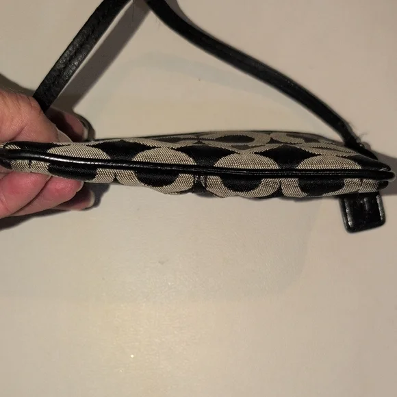 Coach Black And Silver Wristlet - Picture 7 of 9